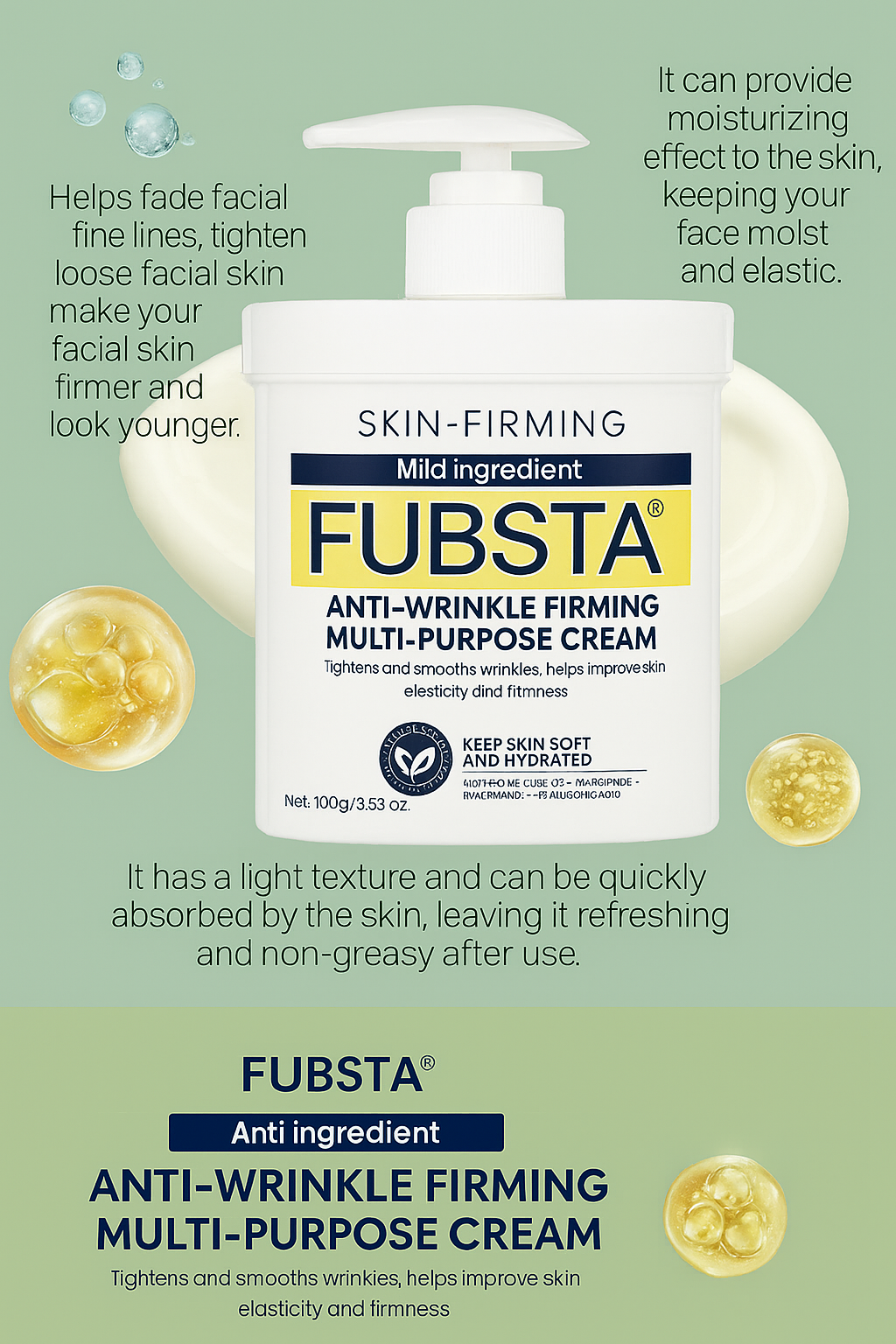 Fubsta Skincare – Firming, Hydrating, Age-Defying Creams